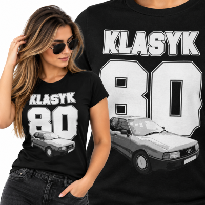 KOSZULKA ŚMIESZNA  DAMSKA KLASYK 80